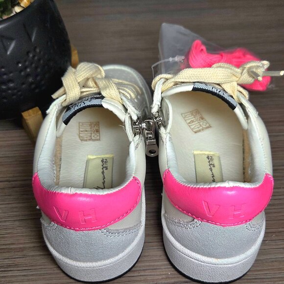 NEW!!! Vintage Havana Ariella Sneakers White Leopard Multi – Size 10 Toddler - Picture 8 of 13